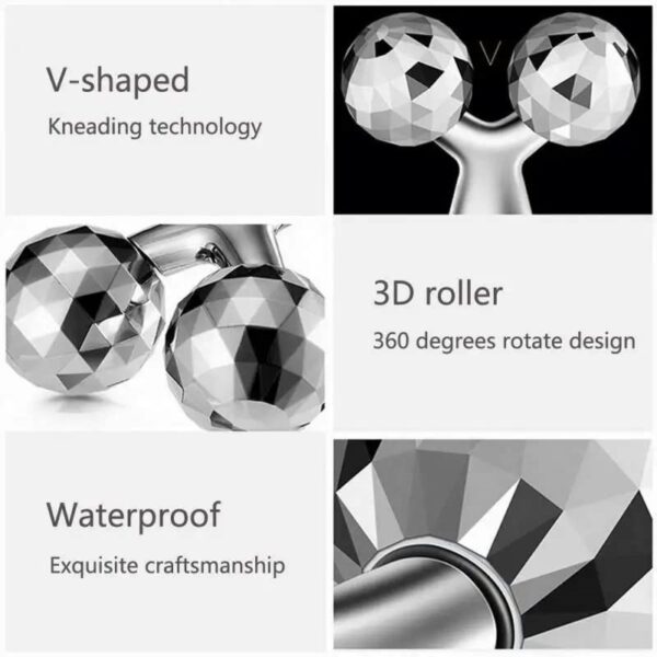 rouleau de massage 3D Marketech pour visage et corps - Image 2