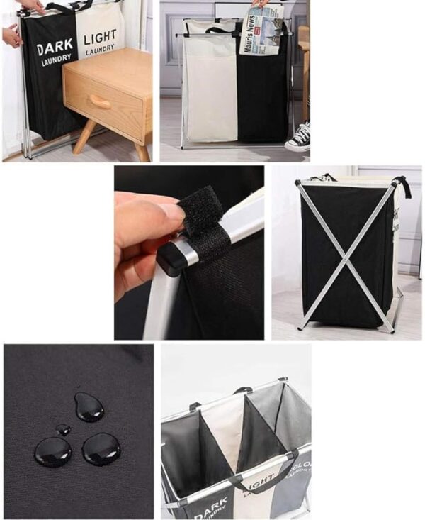 Panier à Linge Pliable en Tissu Imperméable – Grande Capacité - Image 2