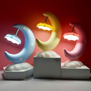 lampe de bureau en forme de croissant de lune