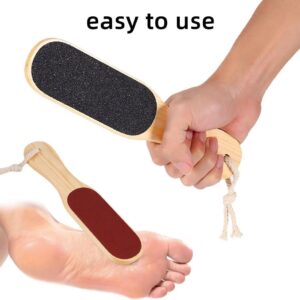 râpe à pieds brosse à deux faces en bois