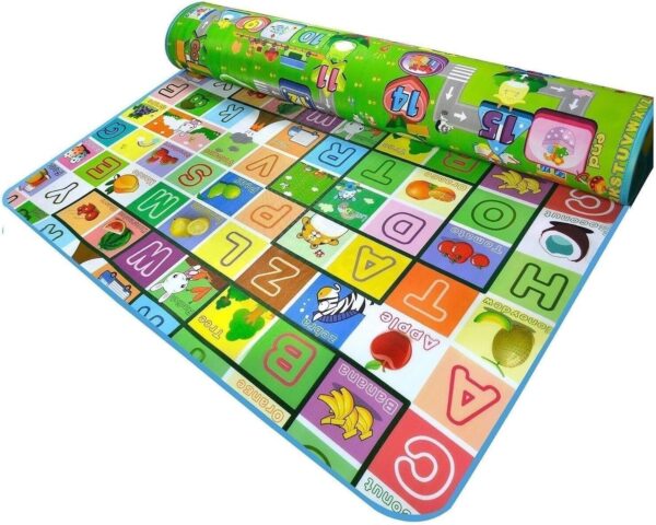 Grand Tapis de Jeu Double Face pour Bébé et Enfants – Éducatif, Doux et Polyvalent - Image 5