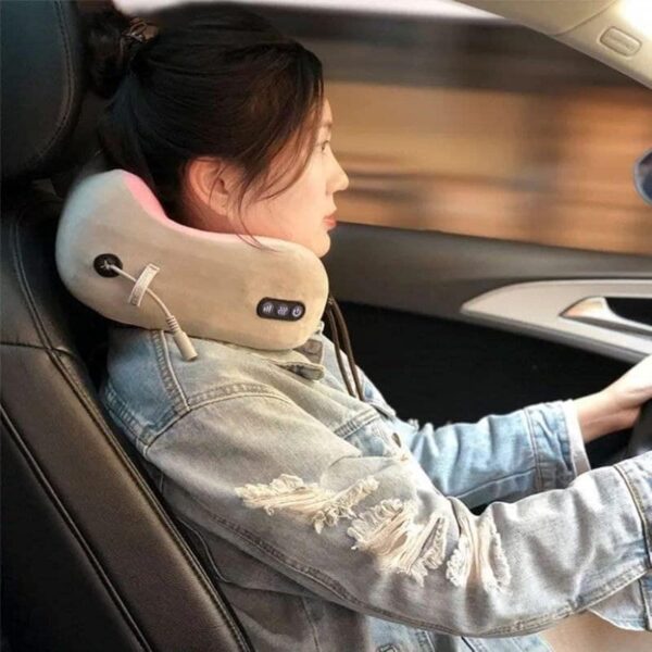oreiller de massage électrique rechargeable en forme de U - Image 2