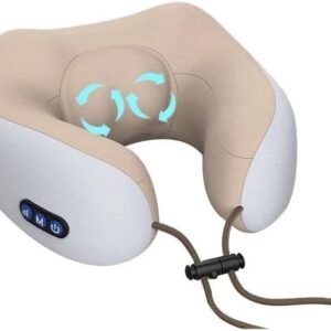 oreiller de massage électrique rechargeable en forme de U