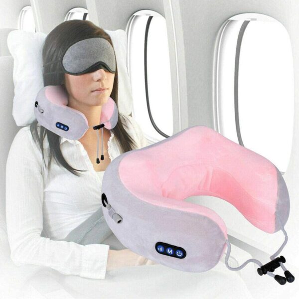 oreiller de massage électrique rechargeable en forme de U - Image 5