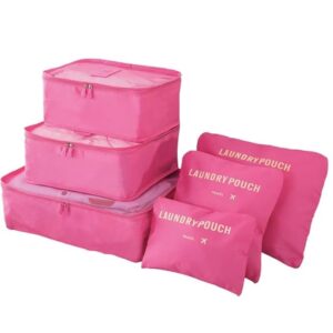 lot de 6 pochettes de rangement de voyage YUPPIN  lot de 6 pochettes de rangement de voyage YUPPIN