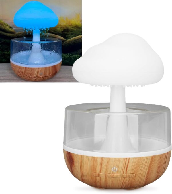 Humidificateur Nuage Pluie & Lumières LED – 500 ml | 2000 mAh - Image 2