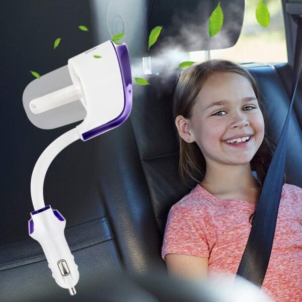 mini humidificateur portable pour voiture avec diffuseur d’huiles essentielles - Image 3