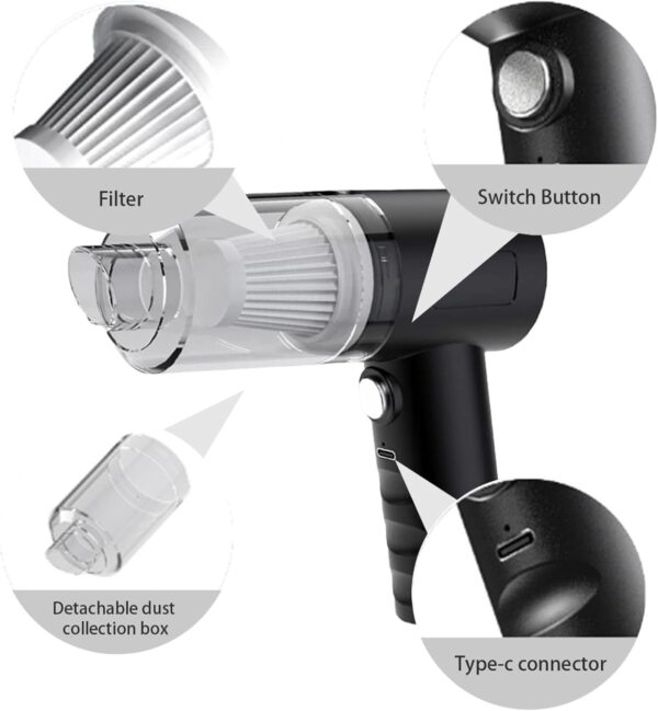 aspirateur à main haute puissance sans fil - Image 2