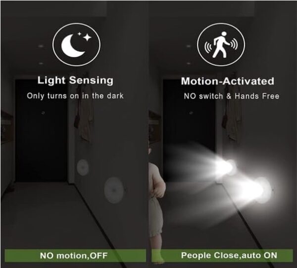 Lampe LED à Détecteur de Mouvement – Rechargeable, Sans Fil & Autocollante - Image 8