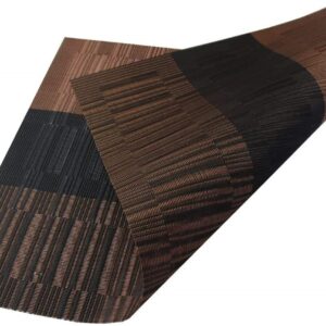 sets de table Horoly en vinyle tissé, lavables et résistants à la chaleur :