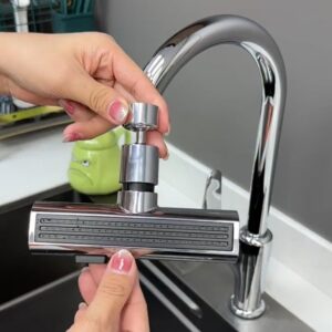 robinetterie de cuisine cascade 3 en 1 avec fonction pivotante