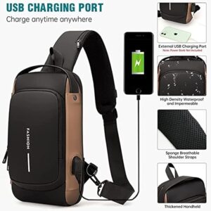 sac à bandoulière antivol étanche avec chargeur USB