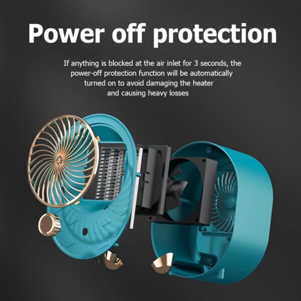 HASMI Radiateur Électrique 1000 W – Chauffage Rapide & Portable pour Maison et Bureau - Image 4
