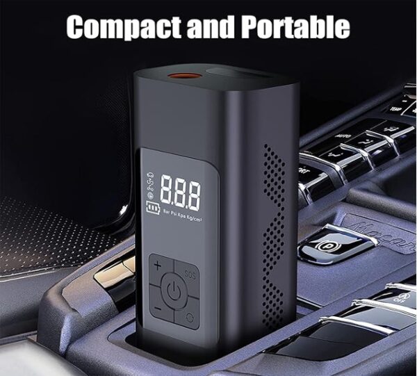 Compresseur d’air électrique portable pour voiture, moto, vélo