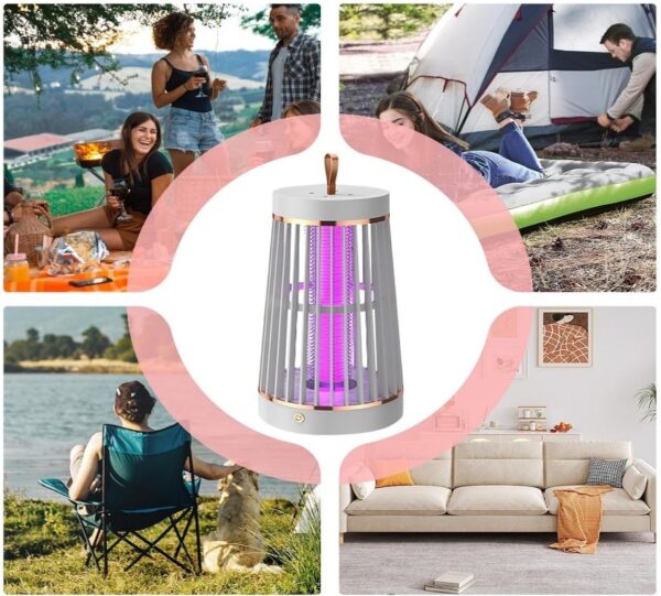Lampe Anti-Moustiques LED UV Rechargeable par USB - Image 3