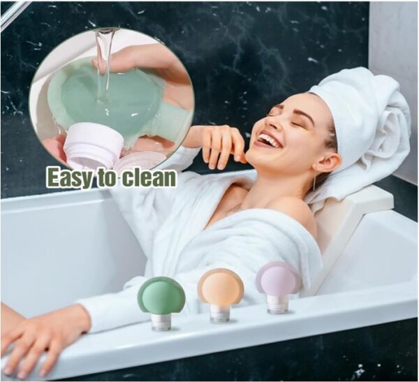 Medylaiy Flacons de Voyage en Silicone, TSA Approuvés 2oz (60 ml)