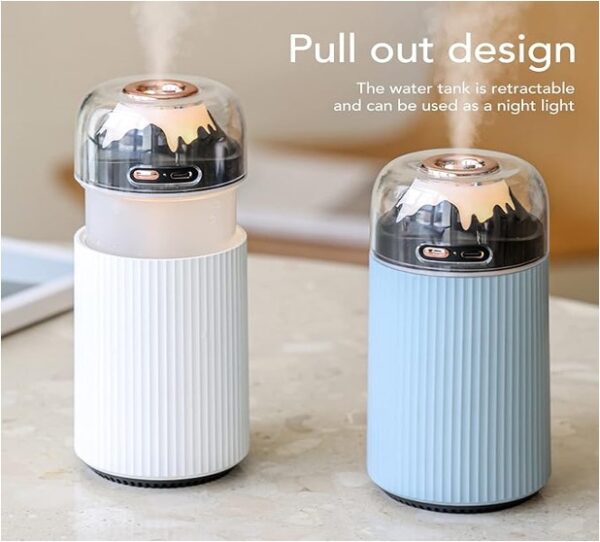Mini Humidificateur Portable 300 ml – Brume Fraîche, USB, avec Veilleuse Intégrée - Image 5