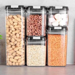 Lot de 5 Récipients Hermétiques de Stockage Alimentaire avec Couvercles