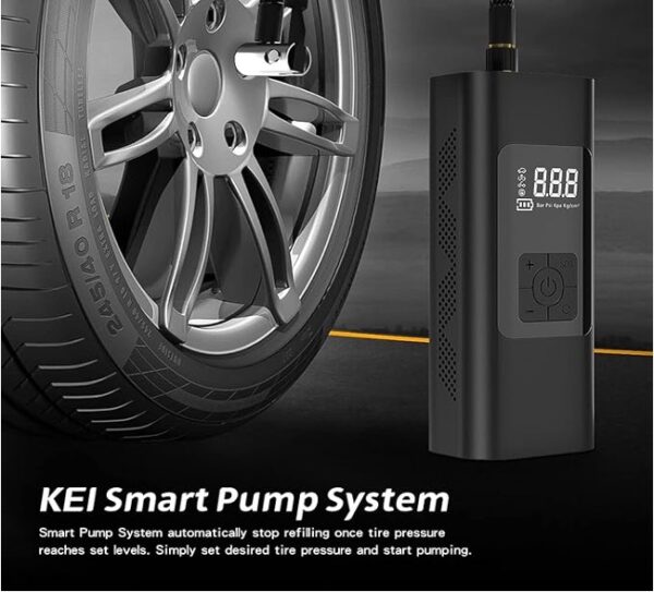 Compresseur d’air électrique portable pour voiture, moto, vélo - Image 2