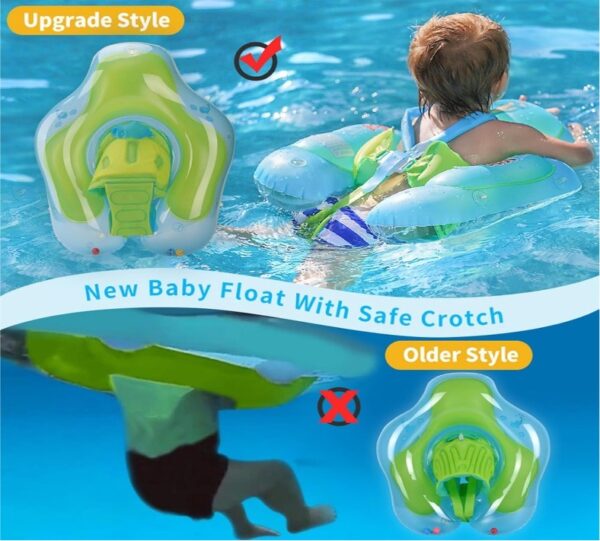 Bouée de Piscine Gonflable pour Bébé avec Auvent - Image 3