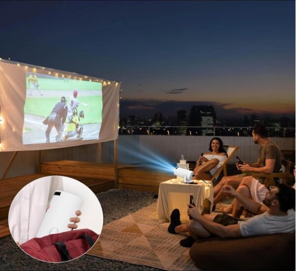 Mini Projecteur Portable 4K 1080P Full HD - Image 2