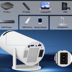 Mini Projecteur Portable 4K 1080P Full HD