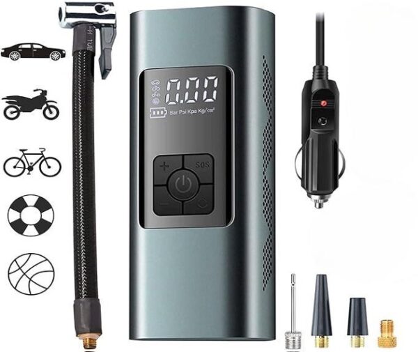Compresseur d’air électrique portable pour voiture, moto, vélo - Image 5