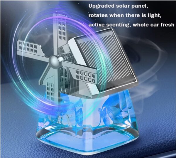 Désodorisant de voiture rotatif à énergie solaire - Image 3