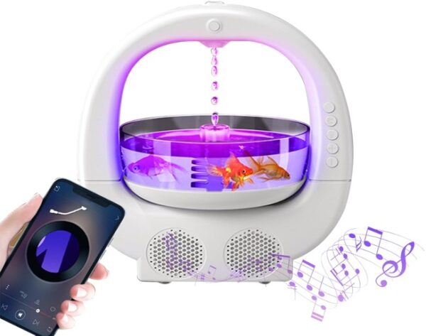Humidificateur Anti-Gravity 5-en-1 avec Aquarium & Veilleuse - Image 4
