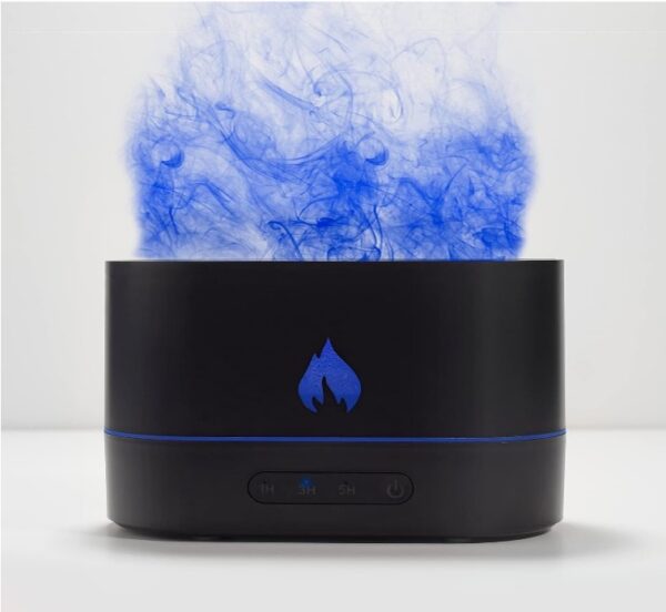 Diffuseur d’Huiles Essentielles 3 en 1 – Humidificateur, Veilleuse à Effet Flamme & Aromathérapie - Image 2