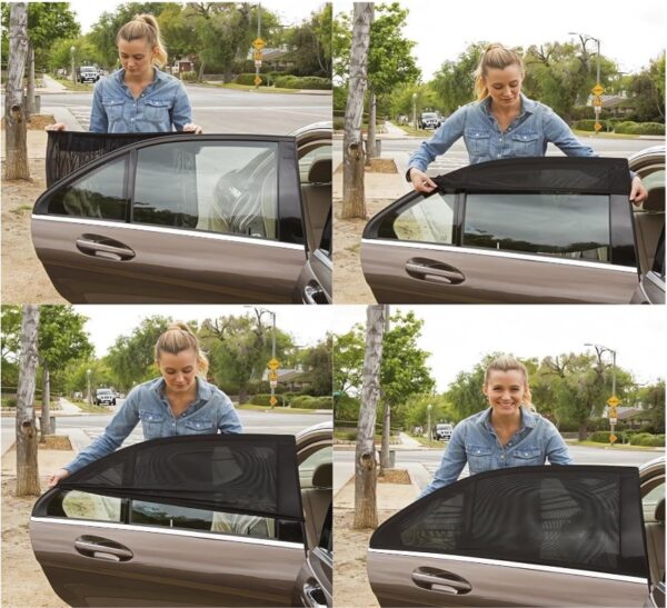 Moustiquaires Universelles pour Vitres Avant de Voiture Approvalp